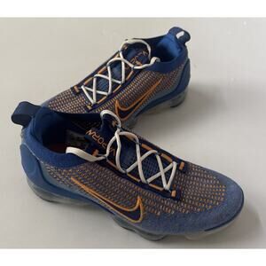 Nike Air Vapormax 2021 Flyknit Men’s FD0712 400 Knicks Blue Orange Size 8.5